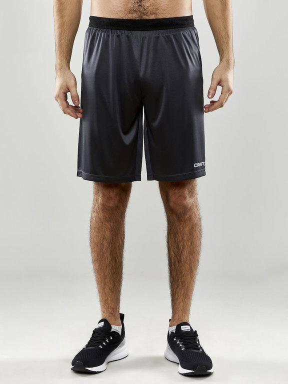 Craft Sporthose (Short) Evolve - leicht, elastischer Hüftbund mit Kordelzug, ohne Seitentaschen - asphaltgrau Herren
